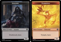 Assassin (0014) // Elemental Token (0026) Token (Commander Masters)